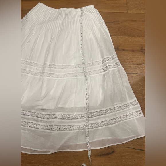J. Crew Lace-Trim Pintuck Skirt - size medium - Picture 4 of 8